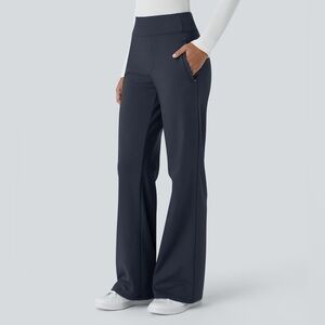 Halara Flex™ DayStretch Mid Rise Side Zipper Pocket Work Flare Pants